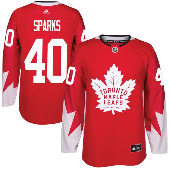 2017 NHL Toronto Maple Leafs Men #40 Garret Sparks red jersey